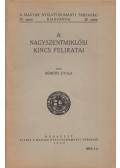 Németh Gyula - A nagyszentmiklósi kincs feliratai