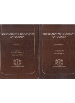 Lőrincz Lajos - Közigazgatás-tudományi antológia I-II. Lőrincz Lajos - Közigazgatás-tudományi antológia I-II., Budapest 2003 antikvár könyv