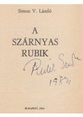 Simon V. László - A szárnyas Rubik (Rubik által aláírt)
