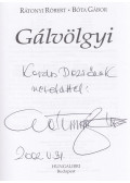 Rátonyi Róbert,Bóta Gábor - Gálvölgyi (dedikált)