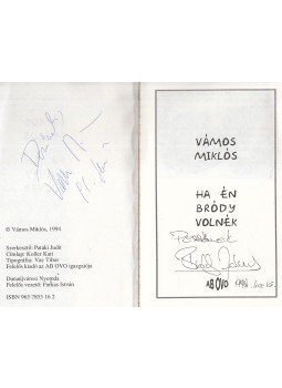 Vámos Miklós - Ha én Bródy volnék (dedikált) Vámos Miklós - Ha én Bródy volnék (dedikált), null 1994 antikvár könyv
