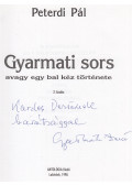 Peterdi Pál - Gyarmati sors (dedikált)
