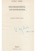 Vitray Tamás - Jégországból jelentkezem... (aláírt)