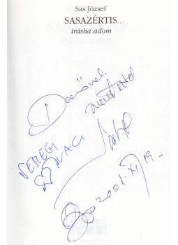 Sas József - Sasazértis... Sas József - Sasazértis..., Budapest 2001 antikvár könyv