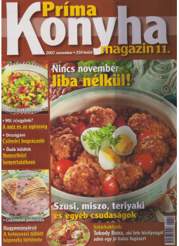 Hargitai György - Príma Konyha magazin 2007. november, Budapest 2007 antikvár könyv