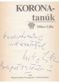 Mikes Lilla - Korona-tanúk (dedikált)