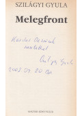 Szilágyi Gyula - Melegfront (dedikált)