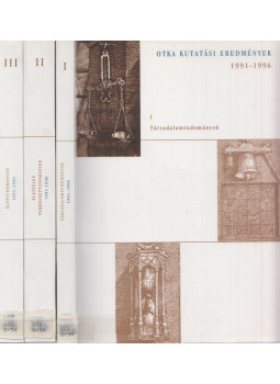  - OTKA Kutatási eredmények 1991-1996 I-III., Budapest 1999 antikvár könyv