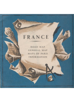  - France map, null 0 antikvár könyv