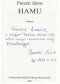 Pusztai János - Hamu (dedikált)