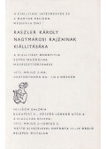B. Supka Magdolna - Raszler Károly nagymarosi rajzainak kiállítása