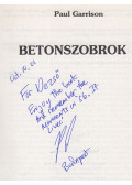 Garrison, Paul - Betonszobrok (dedikált)