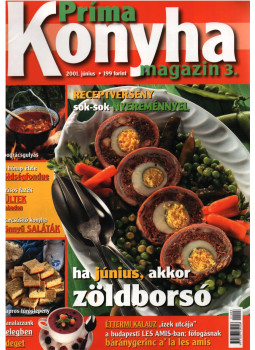  - Príma konyha magazin 2001. június, Budapest 2001 antikvár könyv