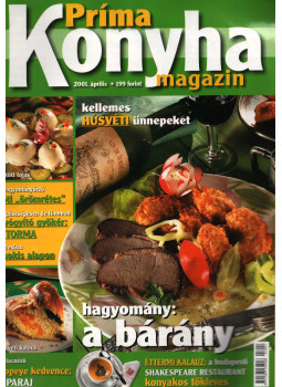  - Príma konyha magazin 2001. április, Budapest 2001 antikvár könyv