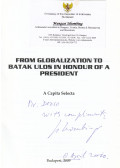 Mangasi Sihombing - From Globalization to Batak Ulos in Honour of a President (dedikált)