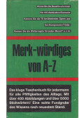 Lenz, Werner - Merk-würdiges von A-Z