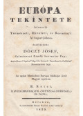 Dóczy József - Európa tekíntete III.