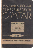 Schreiber József - Magyar Autóipari és Kereskedelmi Címtár 1941