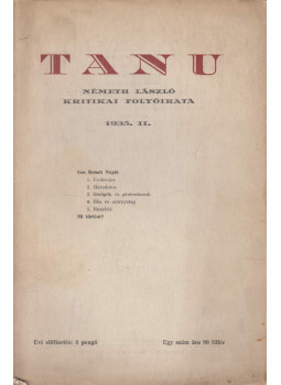 Németh László - Tanu 1935. II. Németh László - Tanu 1935. II., Kecskemét 1935 antikvár könyv