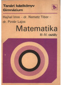 Hajnal Imre,Nemetz Tibor,Pintér Lajos, dr. - Matematika III-IV. osztály - Tanári kézikönyv
