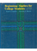Karl J. Smith,Patrick J. Boyle - Beginning algebra for college students