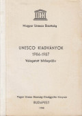 Balkay Bálintné - UNESCO kiadványok 1986-1987