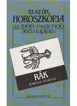  - Ez az ön horoszkópja az 1990. esztendő 365 napjára, null 1989 antikvár könyv