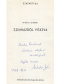 Mihályi Gábor - Színházról vitázva (dedikált)