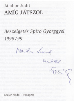 Jámbor Judit - Amíg játszol (dedikált), Budapest 0 antikvár könyv