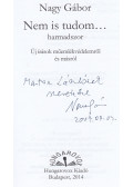 Nagy Gábor - Nem is tudom... harmadszor (dedikált)