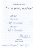 Visky András - Írni és (nem) rendezni (dedikált)