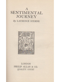 Sterne, Laurence - A Sentimental Journey Sterne, Laurence - A Sentimental Journey, London 1924 antikvár könyv