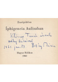 Euripidész - Íphigeneia Auliszban (illusztrátor által dedikált)