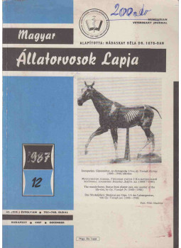 Dr. Holló Ferenc - Magyar Állatorvosok Lapja 1987. december Dr. Holló Ferenc - Magyar Állatorvosok Lapja 1987. december, Budapest 1987 antikvár könyv