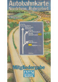  - Autobahnkarte Nordrhein/Ruhrgebiet - Nödlicher Teil