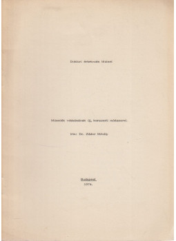 Dr. Zádor Mihály - Műemlék védelmének új, korszerű módszerei Dr. Zádor Mihály - Műemlék védelmének új, korszerű módszerei, Budapest 1974 antikvár könyv
