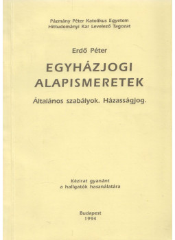 Erdő Péter - Egyházjogi alapismeretek, Budapest 1994 antikvár könyv