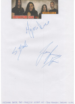 - Kataklysm autogram - Kataklysm autogram, null 0 antikvár könyv