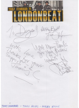  - Londonbeat autogram, null 0 antikvár könyv