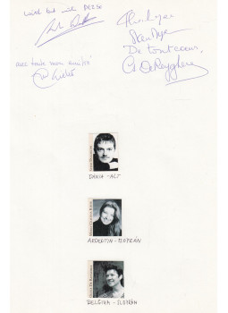  - Steve Dugardin, Maria Cristina Kiehr és Greta De Reyghere autogram, null 0 antikvár könyv