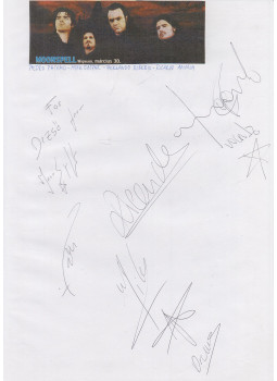 - Moonspell autogram - Moonspell autogram, null 0 antikvár könyv