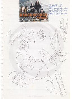 - DragonForce autogram - DragonForce autogram, null 0 antikvár könyv