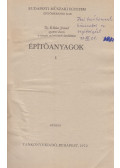 Kilián József - Építőanyagok I.