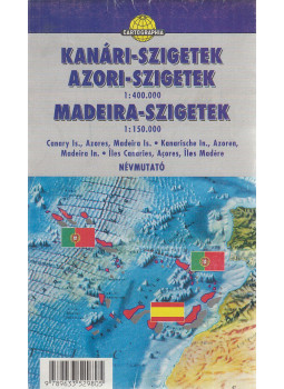  - Kanári-szigetek, Azori-szigetek 1:400 000 Madeira-szigetek 1:150 000, Budapest 1995 antikvár könyv