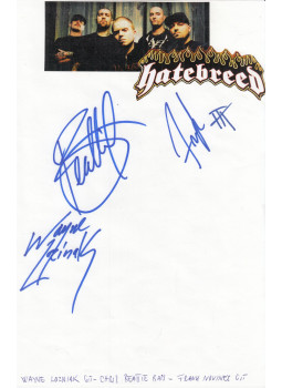 - Hatebreed autogram - Hatebreed autogram, null 0 antikvár könyv