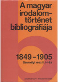 Tódor Ildikó - A magyar irodalomtörténet bibliográfiája 4. 1849-1905