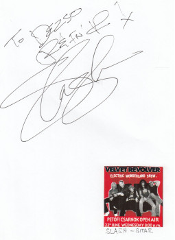 - Velvet Revolver - Slash autogram - Velvet Revolver - Slash autogram, null 0 antikvár könyv