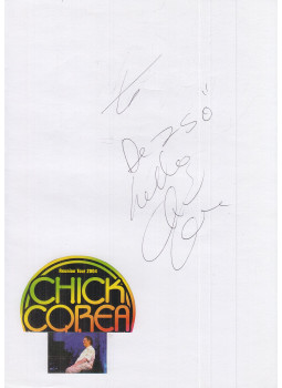  - Chick Corea autogram 2., null 0 antikvár könyv