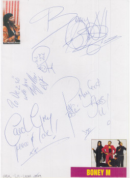 - Boney M. autogram, null 0 antikvár könyv