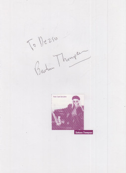  - Barbara Thompson autogram, null 0 antikvár könyv